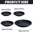 thumbnail image 3 of Round Plastic Pot Saucer, Plant Saucer, Durable Plastic Plant Tray, Black Round Plant Pot Saucers, Drip Tray for Indoor and Outdoor Garden, 3 of 9