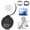 Black, variant on Portable Magnetic Selfie Light for iPhone 4 Modes Rechargeable Ring Light for Video Recording Photography Makeup Vlogs TikTok Black