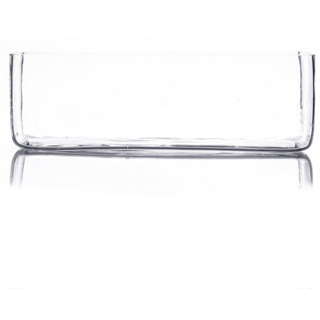 Rectangular Glass Trough Vase Com Rectangular Glass Trough Vase Com