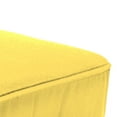 thumbnail image 5 of Jordan Manufacturing 22.5" x 22.5" Canvas Butter Yellow Solid Square Outdoor Deep Seat Cushion with Ties and Welt, 5 of 10