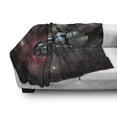 thumbnail image 3 of Galaxy Soft Flannel Fleece Throw Blanket, Spaceship in Interstellar Travel on a Galactic Starfield Alien Fantasy Science Fiction, Cozy Plush for Indoor and Outdoor Use, 60" x 80", Black, by Ambesonne, 3 of 6