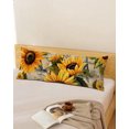 thumbnail image 2 of Sunflower Retro Long Body Pillow Cover 20x60 Inch, Farmhouse Vintage Botanical Floral Decorative Pillowcase with Zipper, Microfiber Pillow Protector, Soft Breathable Long Pillowcases for Women, 2 of 9
