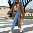 thumbnail image 6 of Rciityk Women's Long Zip Up Hoodie Jacket Oversized Winter Fleece Lined Drawstring Long Sleeve Hooded Cardigan Coat with Pockets, Gifts for Women, 6 of 9