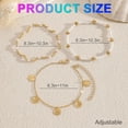 thumbnail image 5 of Shell Ankle Bracelet Set for Women Gold Plated, Boho Bead Adjustable Shell Ankle Bracelet Set with Pearl,  Hawaiian Beach Foot Jewelry Gifts for Her, 5 of 6