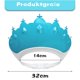 thumbnail image 2 of Gorro de ducha de bebé, corona de baño de silicona ajustable, sombrero para champú impermeable para champú, gorro de baño protector para ducha, 2 of 7