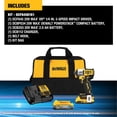 thumbnail image 3 of Destornillador de impacto DEWALT 20V MAX inalámbrico de 3 velocidades con batería, 3 of 8