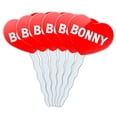 thumbnail image 1 of Bonny Heart Love Cupcake Picks Toppers - Set of 6, 1 of 1
