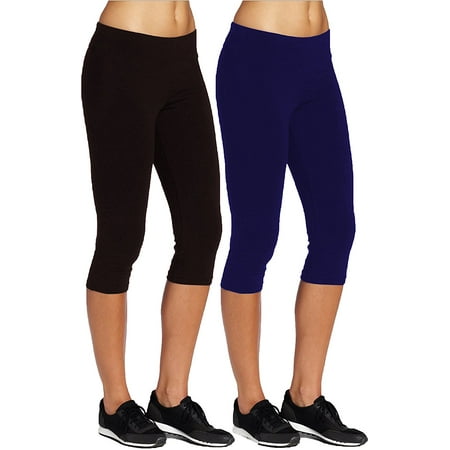 Seamless Capri Leggings - Emmalise Women's Seamless Capri Thin Lightweight Leggings Tights