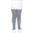thumbnail image 2 of Tights Child Striped Bk/wt 4-6, 2 of 5
