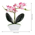 thumbnail image 3 of Mini Orchid Table Plant Ornament Artificial Potted Plant For Bathroom Kitchen, 3 of 8