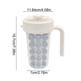 thumbnail image 3 of Bandeja para cubitos de hielo y botella de agua con pajita | Vaso de silicona con molde para hielo de fácil liberación | Ideal para preparar bebidas frías en casa, la cocina o la oficina, 3 of 6