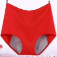 thumbnail image 2 of dianhelloya Women Casual High Waist Menstrual Period Leak Proof Underwear Cotton Briefs, 2 of 8