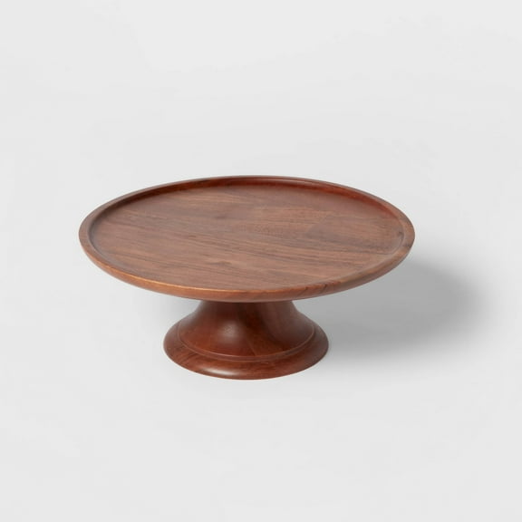 12" Wood Tall Cake Stand"