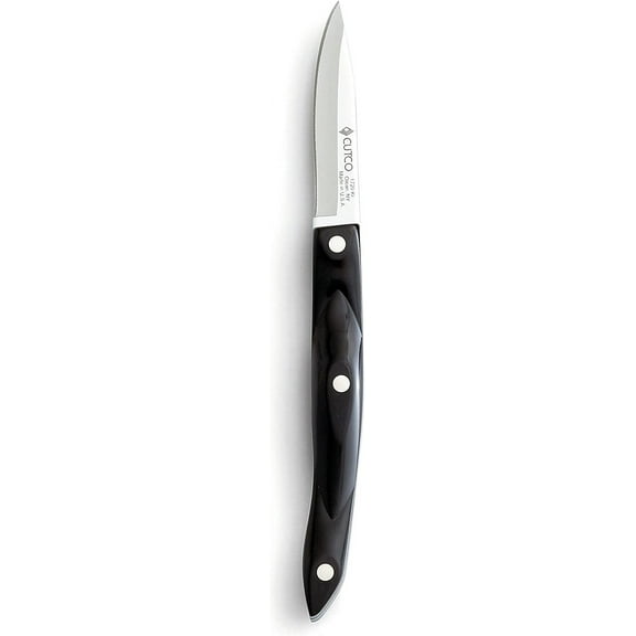 CUTCO Model 1720 Paring Knife with 2¾" High Carbon Stainless blade and 5" classic dark brown handle (often called"black") in factory-sealed plastic bag.