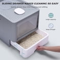 thumbnail image 6 of Cat Litter Box with UV, Enclosed Plastic Cat Litter Box with Handy Litter Scoop, Top Exit Anti-Splashing Cat Toilet, Drawer Type Cat Toilet, 6 of 7