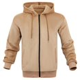 thumbnail image 2 of Maoxin Men's Jacket Men's Casual Fashionable Long Sleeved Hooded Pocket Jacket Long Sleeve Hooded Casual Outwear Jackets Jacket Coats , Beige , 2XL, 2 of 6