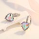 thumbnail image 2 of Qarigey Pendientes de aro elegantes para mujer, adornos de diamantes de imitación brillantes, pendientes de lujo Ropa, zapatos y accesorios Miscelánea estilo 3, 2 of 6