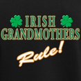 thumbnail image 3 of CafePress - Irish Grandmothers Rule Women's Dark Pajamas - Women's Short Sleeve Print T-Shirt and Pants Dark Cotton Pajama Set, 3 of 7