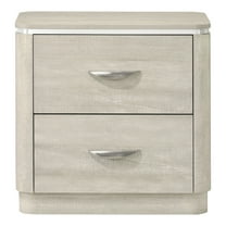 Furniture of America Ventur Modern 2-Drawer Nightstand, Dusty Gray