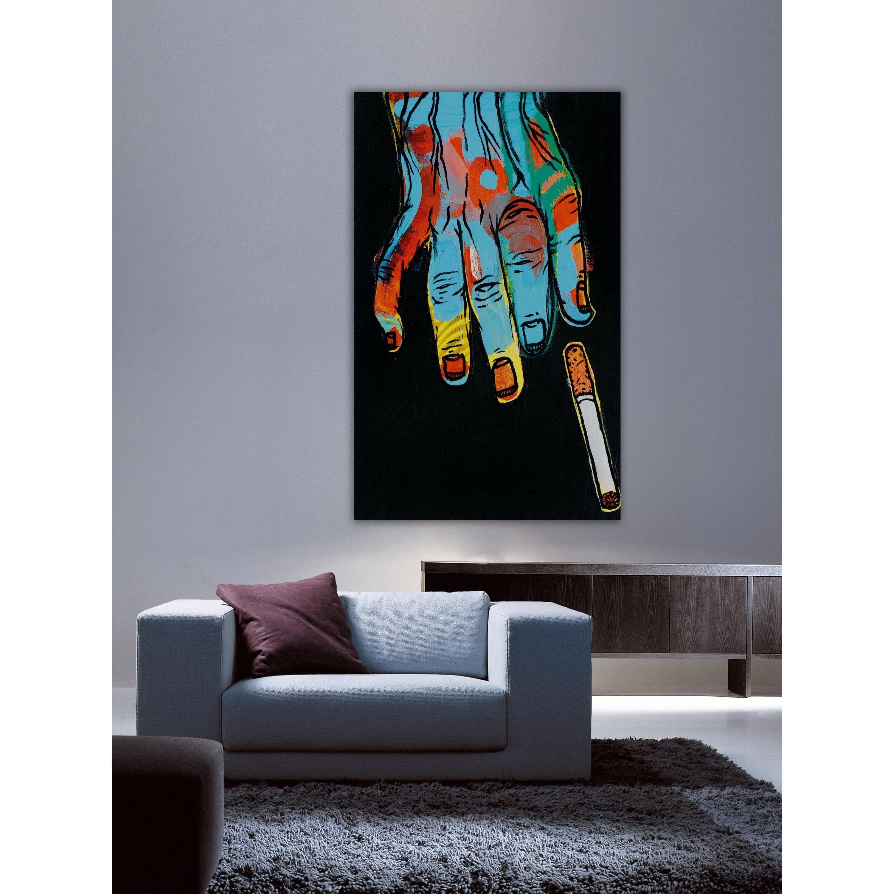 Marmont Hill "Cigarette" Print on Canvas