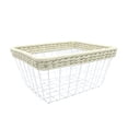 thumbnail image 1 of hometrends Wire Basket with Woven Rope, 1 of 3