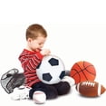 thumbnail image 3 of Melissa & Doug Sports Throw Pillows Kids Toys With Mesh Storage Bag - Plush Basketball, Baseball, Soccer Ball, and Football, 3 of 4