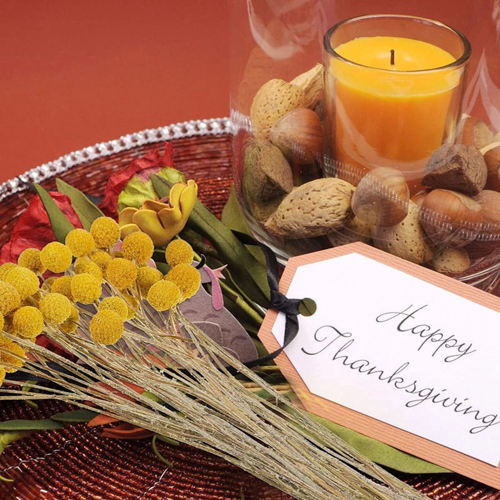 144 Pcs Dried Flowers Dried BillyBalls Dried Craspedia Flowers Button Yellow Dried Flowers Fake Silk Dried Flower