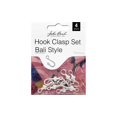 thumbnail image 1 of John Bead MHF Bali Style Hook Clasp 25mm Slv 4pc, 1 of 2