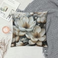 thumbnail image 2 of JEUXUS Pillow Case Abstract Floral Lily Picture Modern Botanical Print Short Plush Pillowcase White, 2 of 5