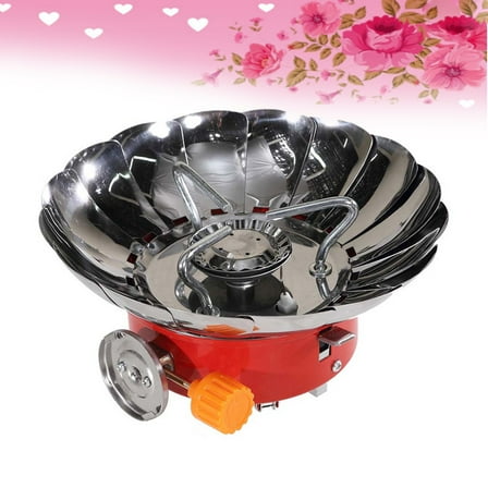 GOOHOCHY Portable Outdoor Backpacking Camping Stove Foldable Camp Stove Burner (Integrated)