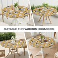 thumbnail image 7 of Yellow Baseball Items Pattern Round Fitted Tablecloth with Elastic Edge,Dining Table Cover Waterproof,Outdoor Round Tablecloth for Camping,Dining,Indoor and Outdoor, 7 of 7