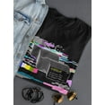 thumbnail image 3 of Pixel Noise Glitched Screen  T-Shirt Women -Image by Shutterstock, Female Small, 3 of 4