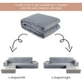 thumbnail image 3 of Housse de Sofa Housse de Sofa en L Housse de Sofa Combinée Housse de Fauteuil Inclinable Housse de Sofa Réversible Housse de Sofa Horizontale Réversible Housse de Sofa Double Face Mobilier pour Animaux Enfant Enfant Housse de Protection pour Chat et Chien, 3 of 5