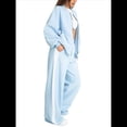 thumbnail image 1 of Conjunto de 2 Piezas para Mujer: Sudadera Informal de Larga con Cremallera y Pantalones Deportivos de Pierna Azul M, 1 of 10