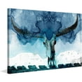 thumbnail image 2 of "Horned Blue" Painting Print on Wrapped Canvas, 2 of 7