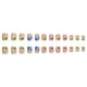 thumbnail image 2 of 24 piezas de uñas cortas cuadradas de colores con forma de llama de verano, piezas de arte de uñas de moda, parches para uñas, 2 of 6