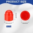 thumbnail image 2 of Uxcell 100 Pcs Couvercle d'Écrou Hexagonal, Vis en Nylon M6x10x14mm Couvercles de Boulons Protection de Tête Hexagonale, Rouge, 2 of 7