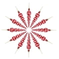 thumbnail image 4 of LABSERRON Gourd Shaped Pendants Red Plastic Christmas Decorations 12Pcs 5.5x0.8In, 4 of 8