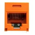 thumbnail image 2 of Panduit CJ5E88TOR Category-5E 8-Wire T-Style Jack Module, Orange, 2 of 4