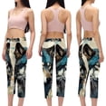 thumbnail image 2 of Wolf Women's High Waist Capris Yoga Pants Women, Printed Non-See-Through Fitness Leggings for Running and Workout, 2 of 6