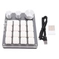 thumbnail image 2 of USB Mini 16Key Mechanical Programmable Gaming Keyboard, Portable One Handed Mechanical with LED Lighting and 3 Adjustable Knobs,  Keyboard for PC Gamer, 2 of 7