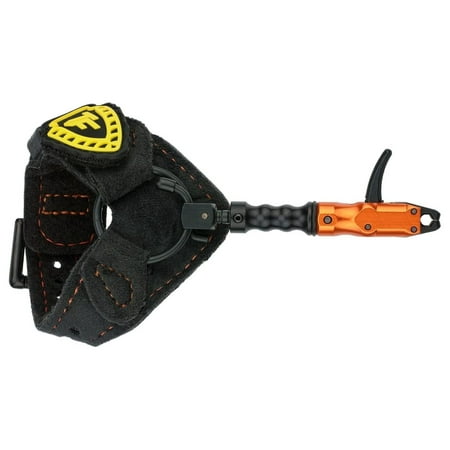 Youth Buckle Foldback Archery Bow Release - Adjustable Black Strap for Smaller Wrists