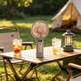 thumbnail image 5 of Rechargeable Handheld Fan, Portable Desk Fan USB Powered, Mini Personal Fan with 3 Speed Adjustments, Compact Dual-Use Cooling for Home, Office, and Outdoor Use, 5 of 7