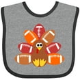 thumbnail image 3 of Inktastic Thanksgiving Cute Football Turkey Boys or Girls Baby Bib, 3 of 4