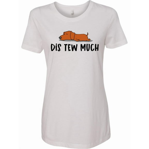 Inktastic Napping Dis Tew Much Daschund Weiner Dog Brown Women's T-Shirt