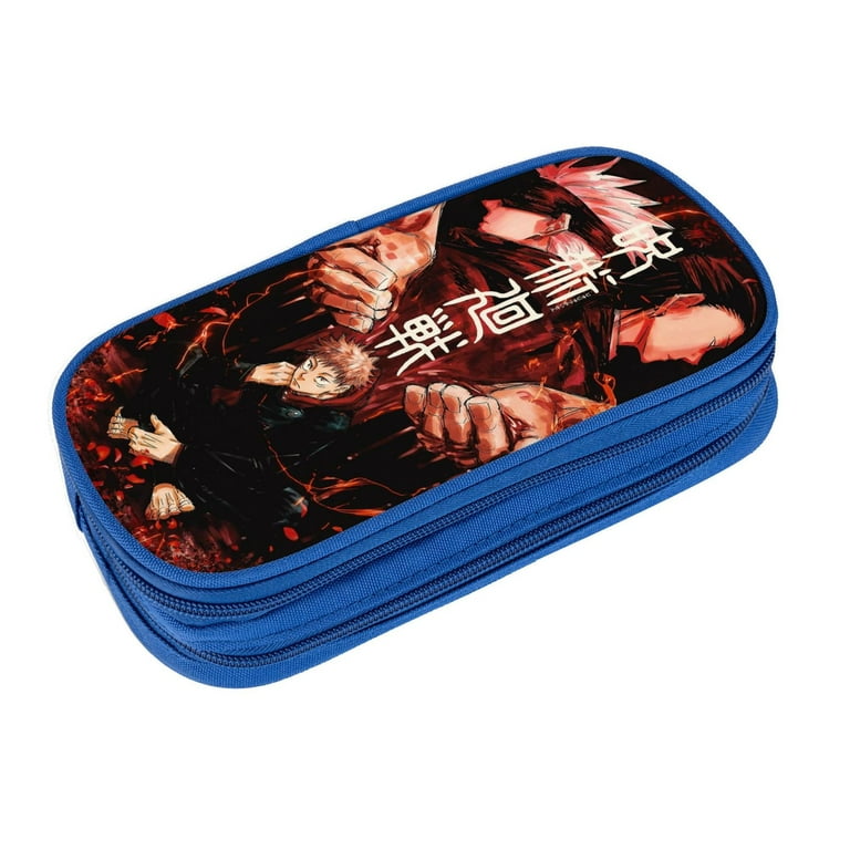 Jujutsu Kaisen Large Pencil Case, Durable Pencil Pouch with Big