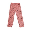 thumbnail image 2 of Trgacdwlo Halloween Fleece Pajama Pants Women Cute Pumpkin Graphics Fuzzy Pajama Pants Fall Winter Thermal Womens Lounge Pants, 2 of 8