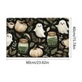 thumbnail image 3 of Halloween Mat Imitation Fleece Floor Mat Bathroom Entryway Carpet Pumpkin Ghost Pattern Non Slip Base Indoor Festival Ambiance Decor, 3 of 6