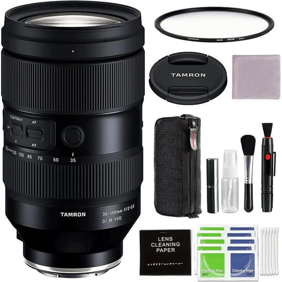 Tamron Sony Lens Pixel Connection Advanced Accessory and Travel Bundle, Black
