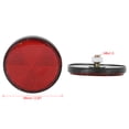 thumbnail image 2 of Unique Bargains 2pcs M6x1.0 Red Screw Mount Reflective Warning Reflector for Motorcycle, 2 of 6